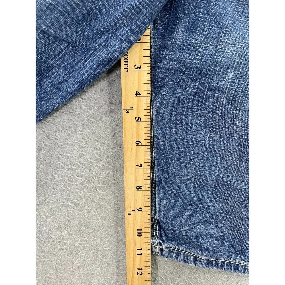 Lucky Brand Workwear Mens Size 38 Carpenter Denim Shorts Light Wash Blue USA